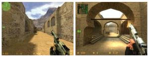 Counter-Strike ja Counter-Strike: Source. Kuvalähde: Wikipedia cs