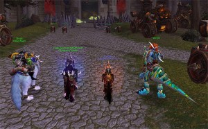 Näyte World of Warcraftin pelimaailmasta ja -hahmoista