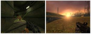 Half-Life ja Half-Life 2. Kuvalähde: Wikipedia halflife