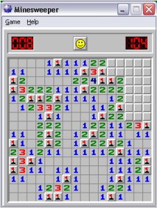 miinaharava Miinaharavassa pyritään päättelemään, missä on miinat liputtamalla todennäköisiä kohteita.